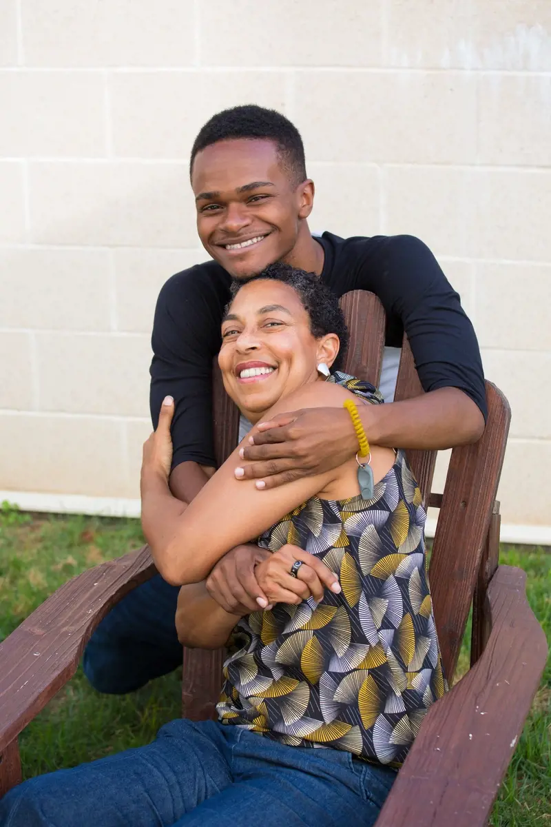 Foster Family Hugging