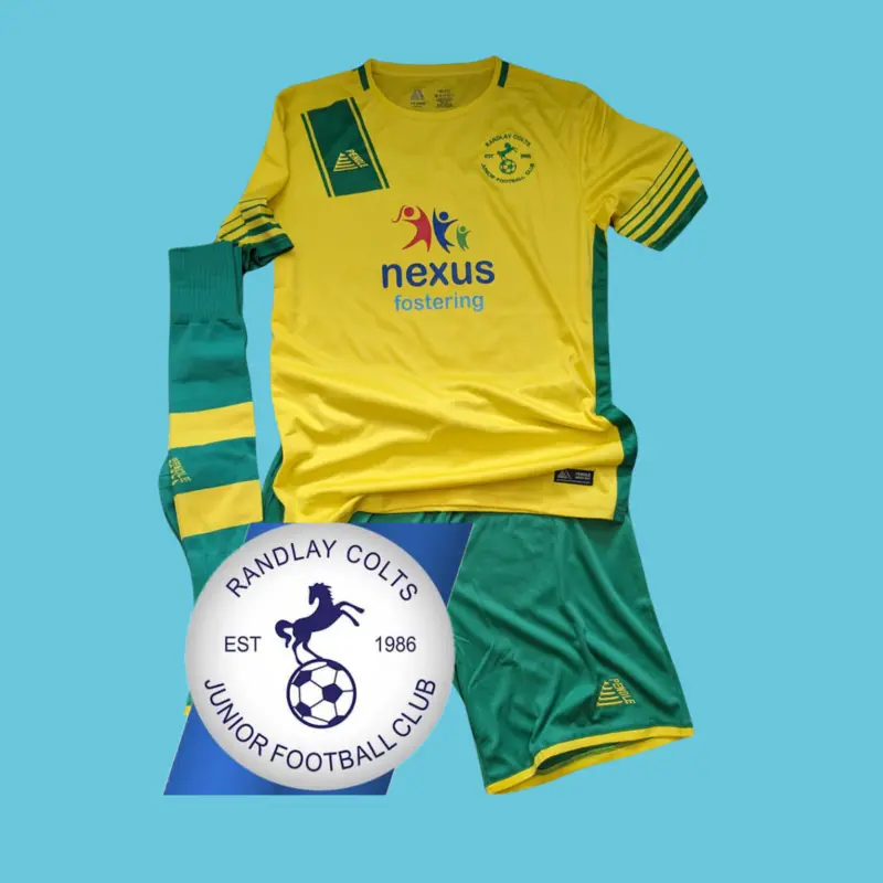 Nexus Fostering sponsor new football kit for local football club Randlay Colts in Telford